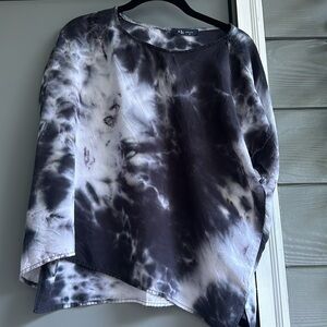 KLD Navy White Tie Dye Shirt
